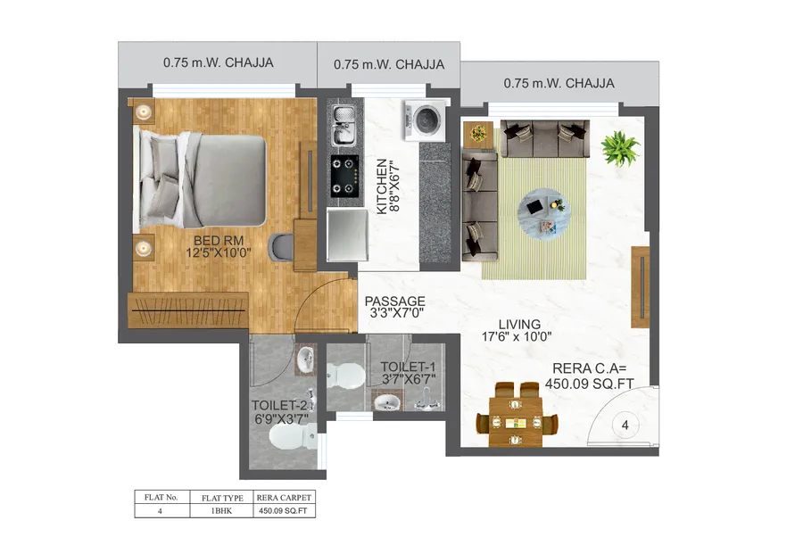 1/2 BHK Flats in Borivali East 